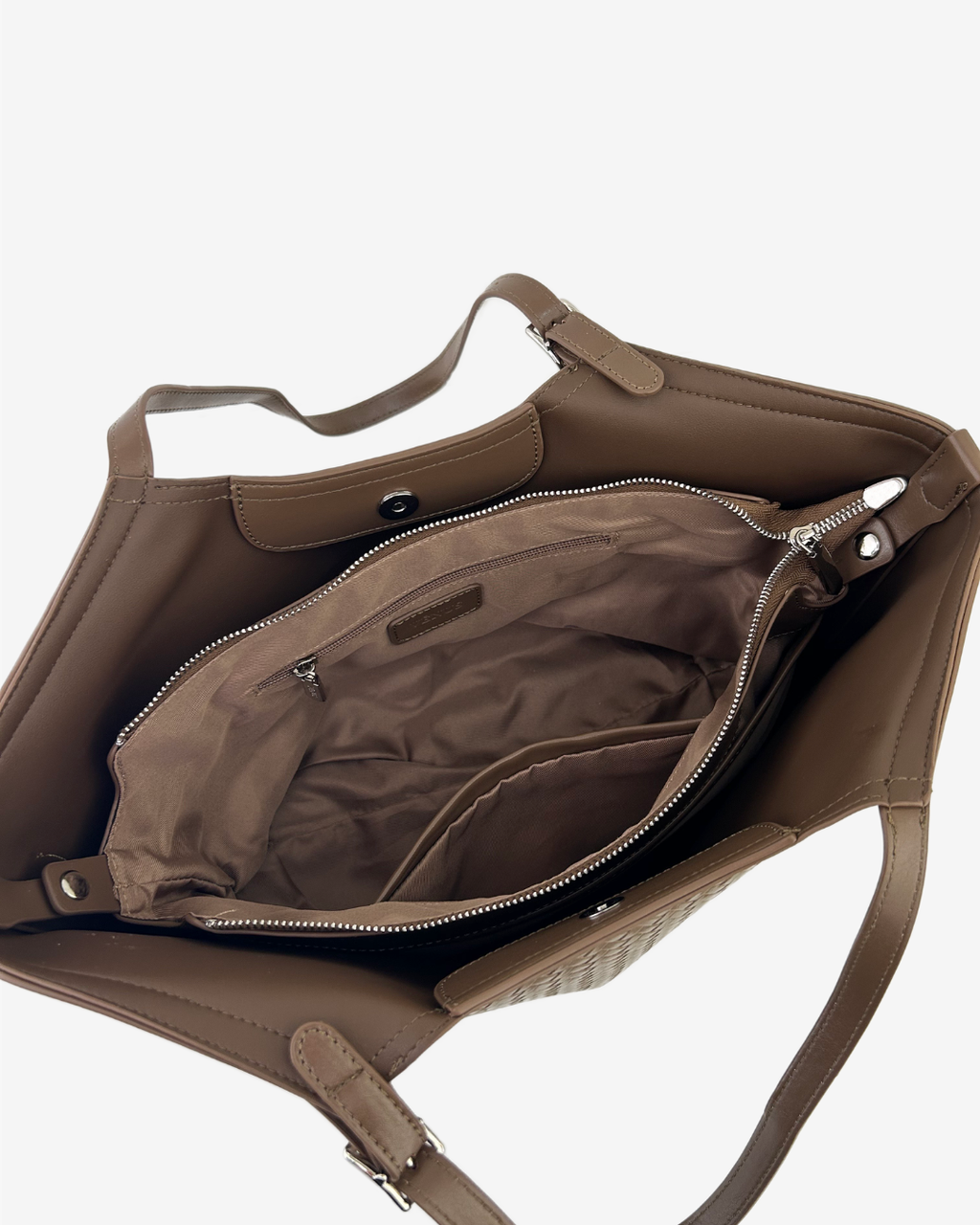 Emery Woven Tote Bag - Taupe