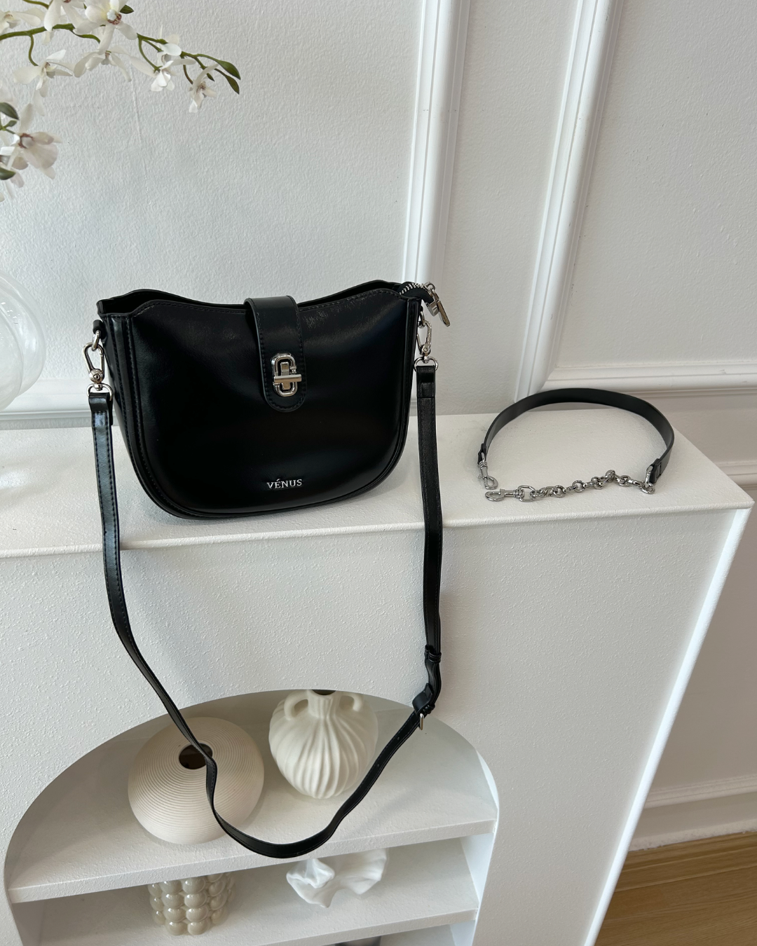 Estelle Shoulder Bag - Black
