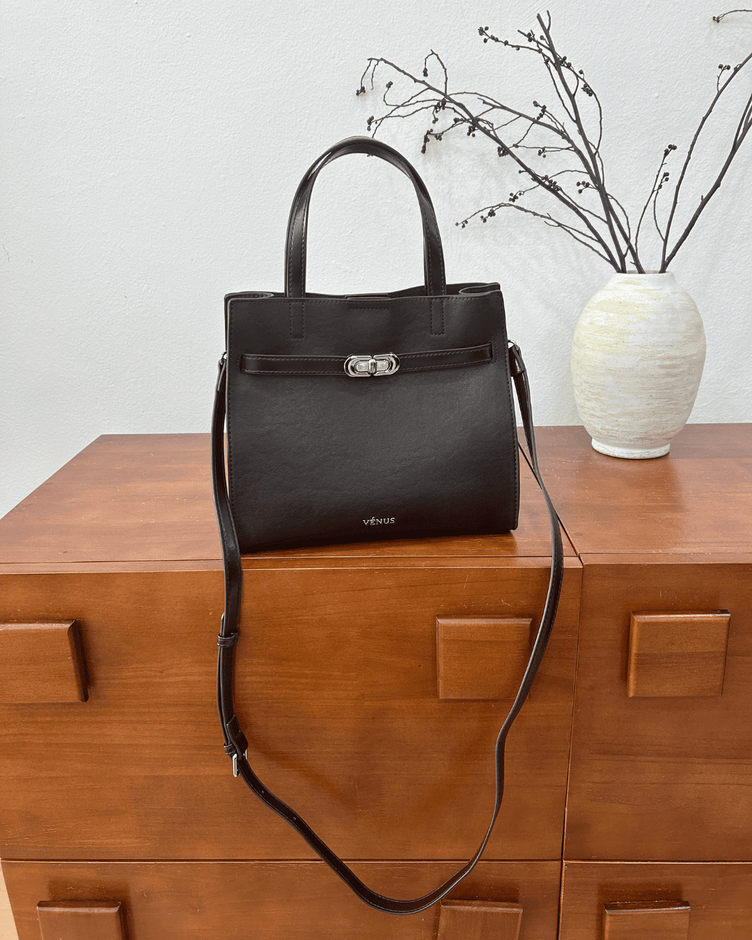 Kayden Satchel Bag - Mocha