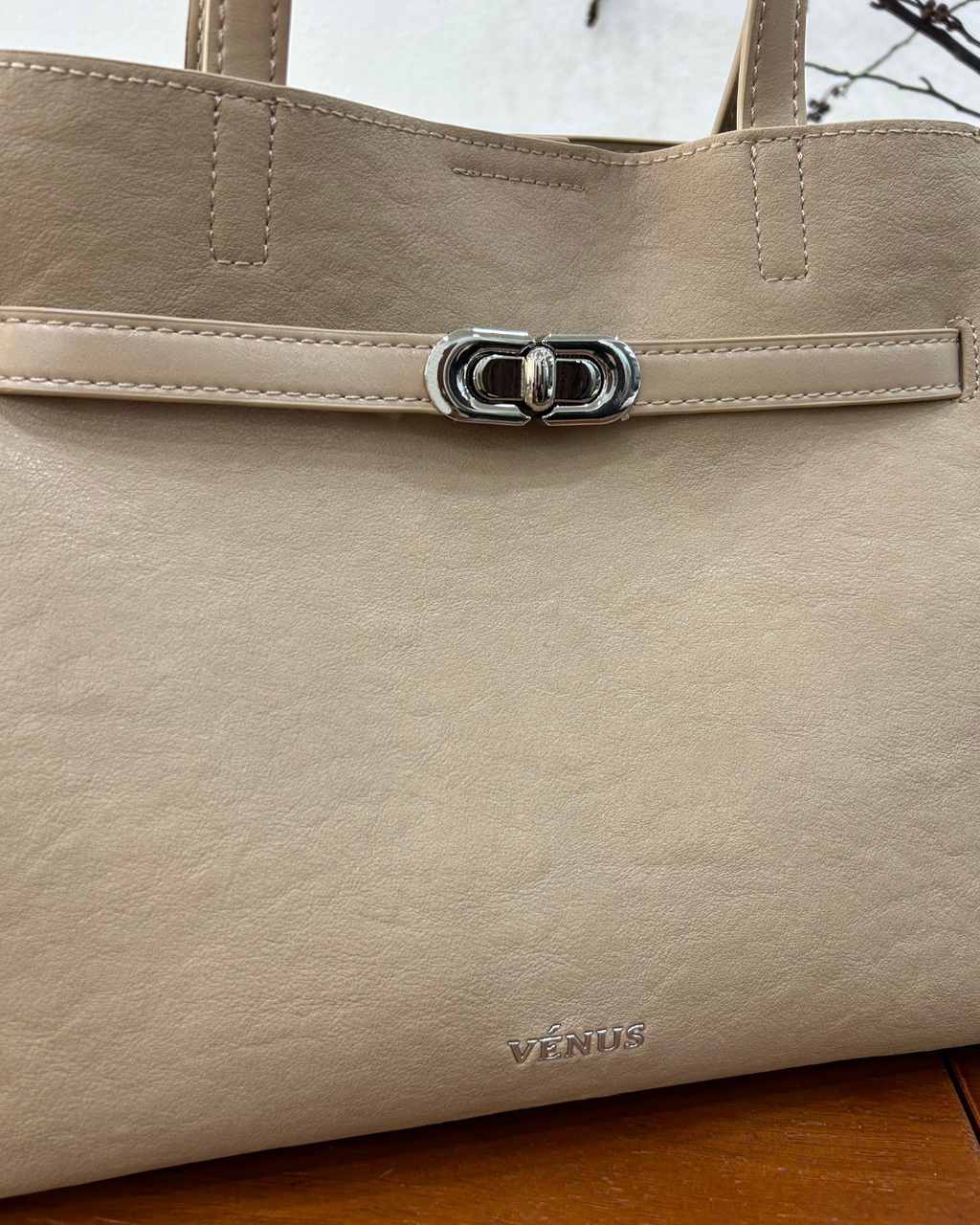 Kayden Satchel Bag - Beige