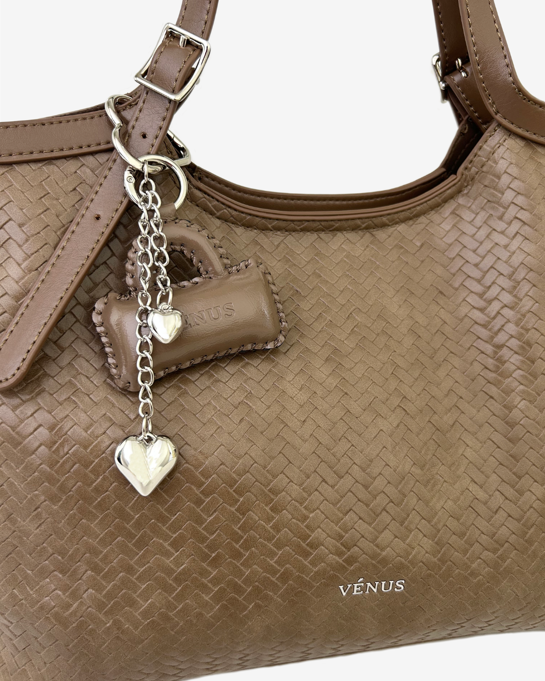 Emery Woven Tote Bag - Taupe