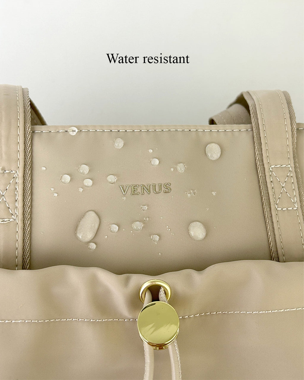 Luna Nylon Series (Tote) - Beige