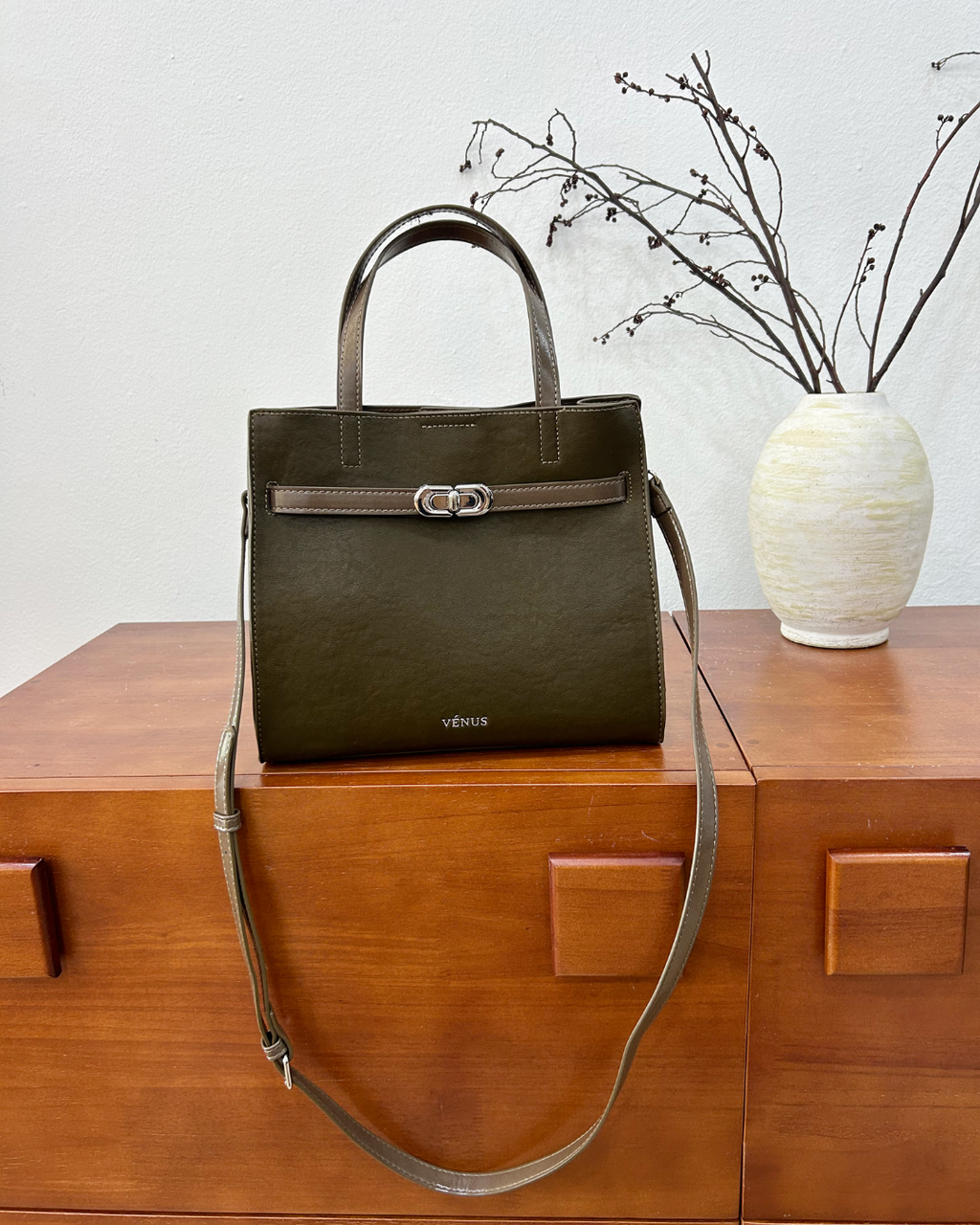 Kayden Satchel Bag - Olive