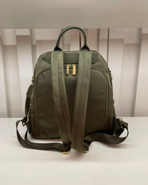 Carine Nylon Backpack - Olive