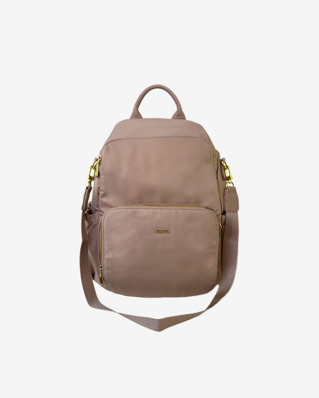 Carine Nylon Backpack - Blush Pink