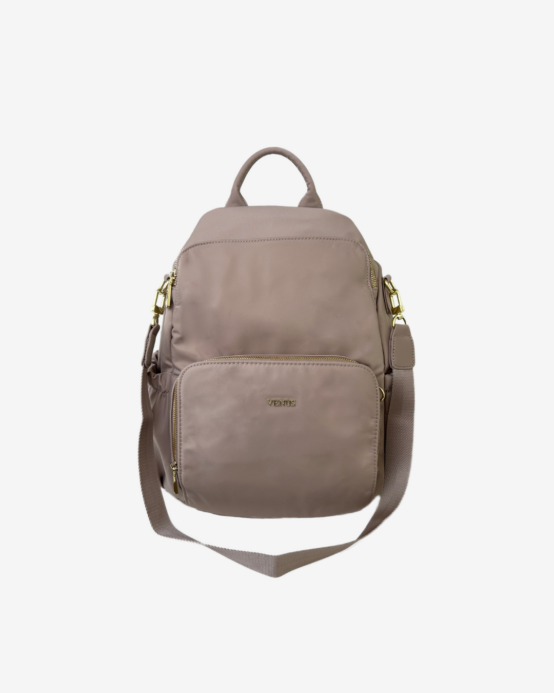 Carine Nylon Backpack - Blush Pink