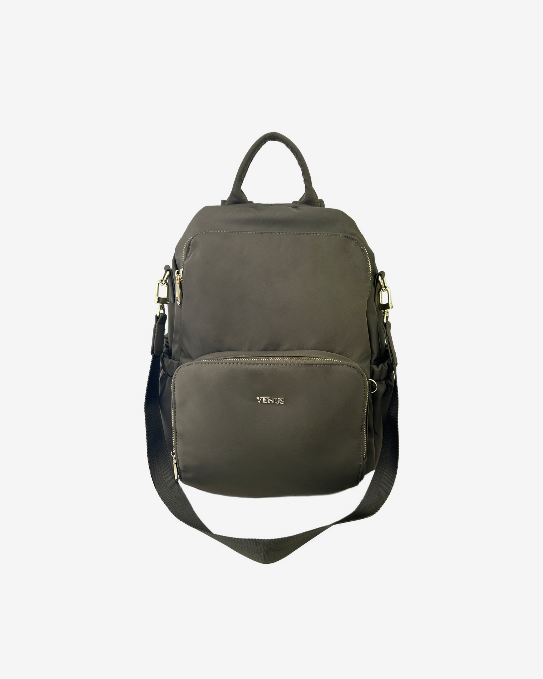 Carine Nylon Backpack - Olive