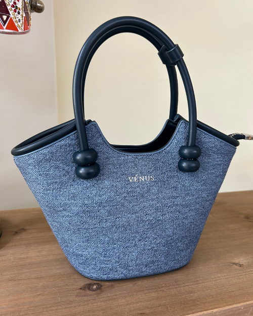 Celia Tote Bag - Denim Blue