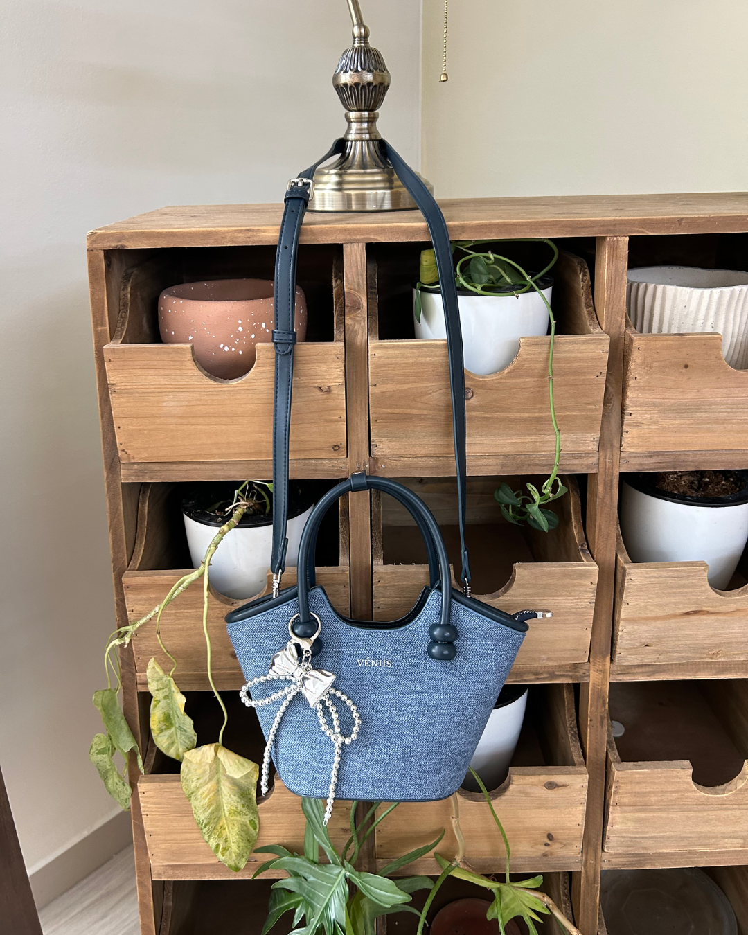 Celia Tote Bag - Denim Blue