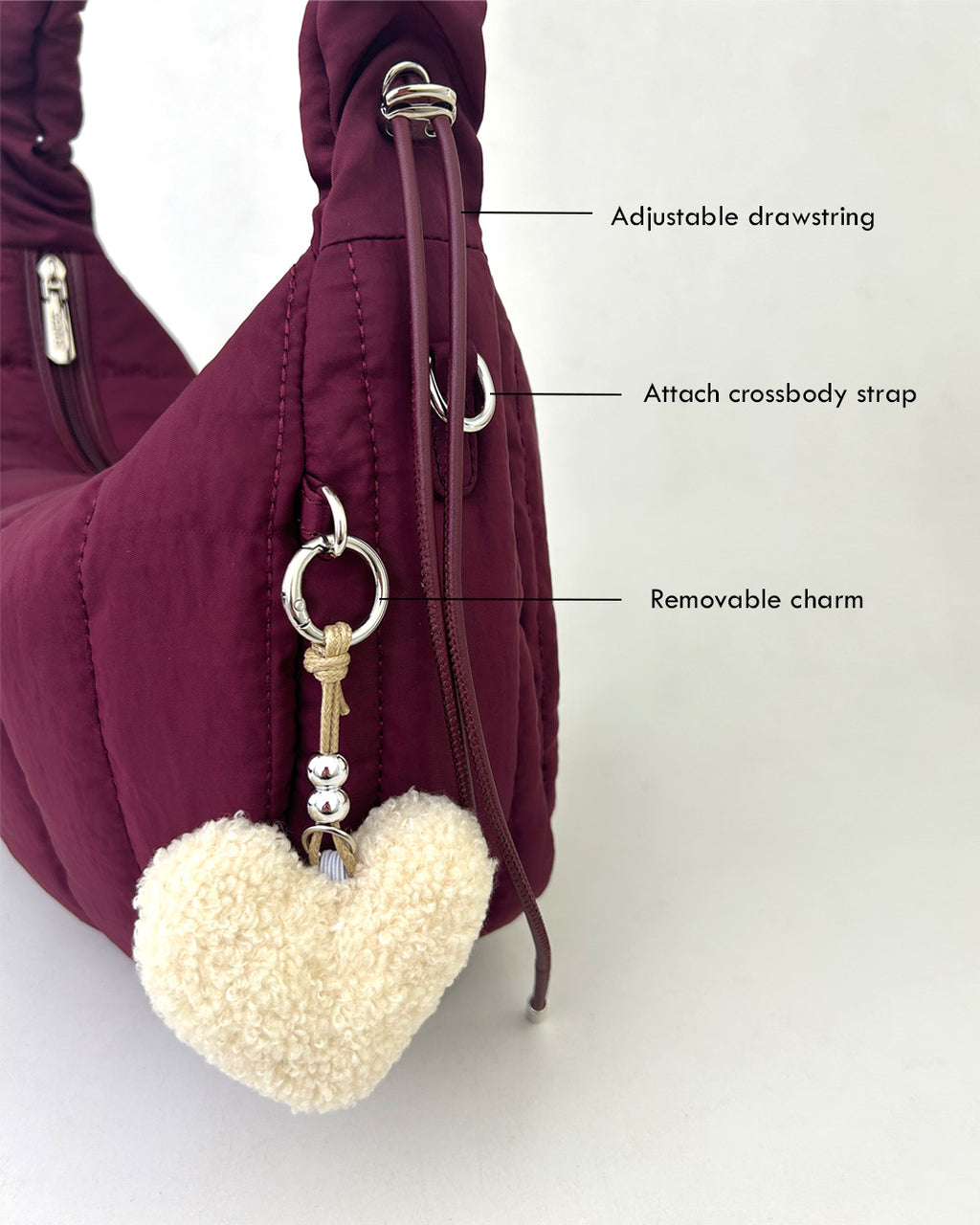 V'Puff Hobo Bag - Black