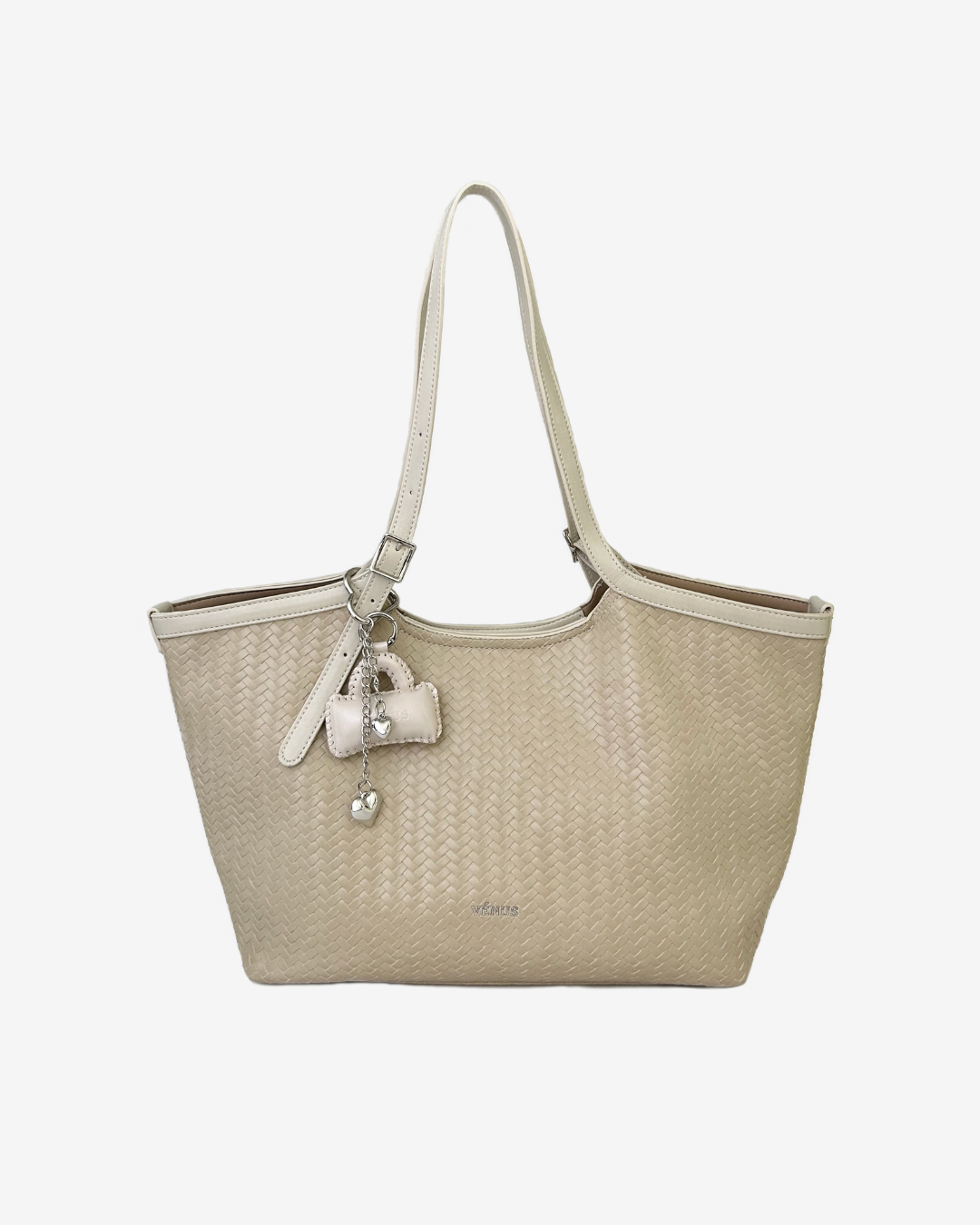 Emery Woven Tote Bag - Taupe