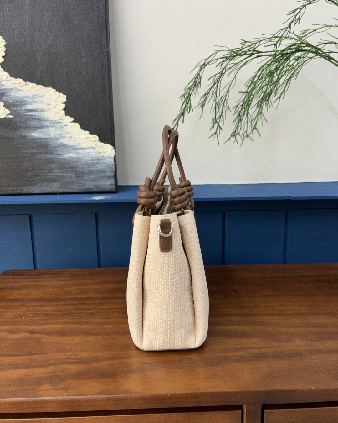 Halle Top Handle - Beige