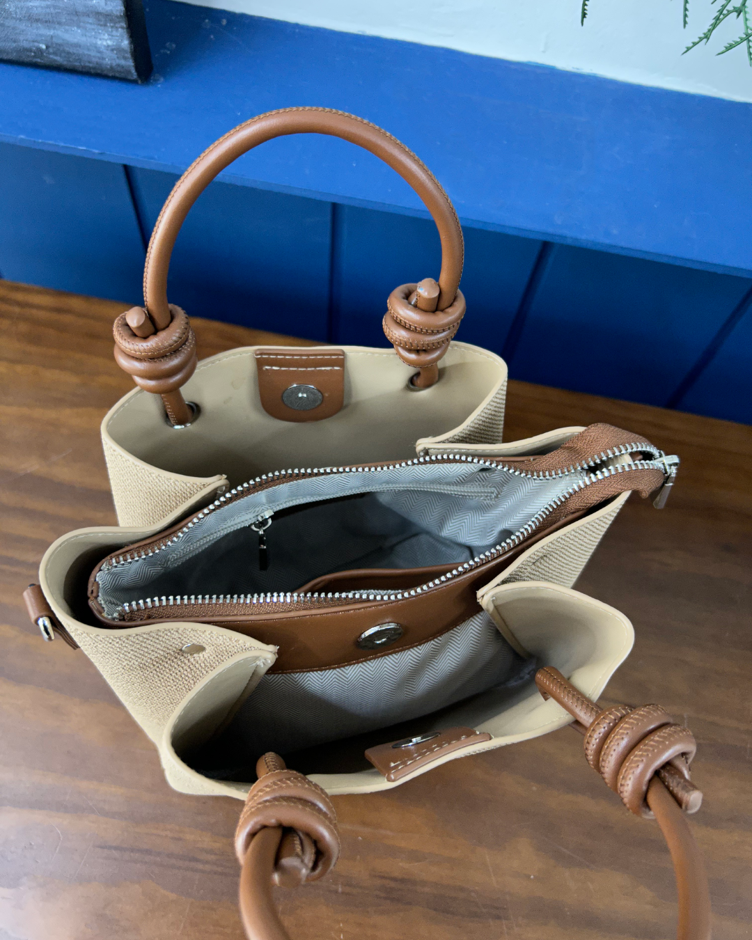 Halle Top Handle - Brown