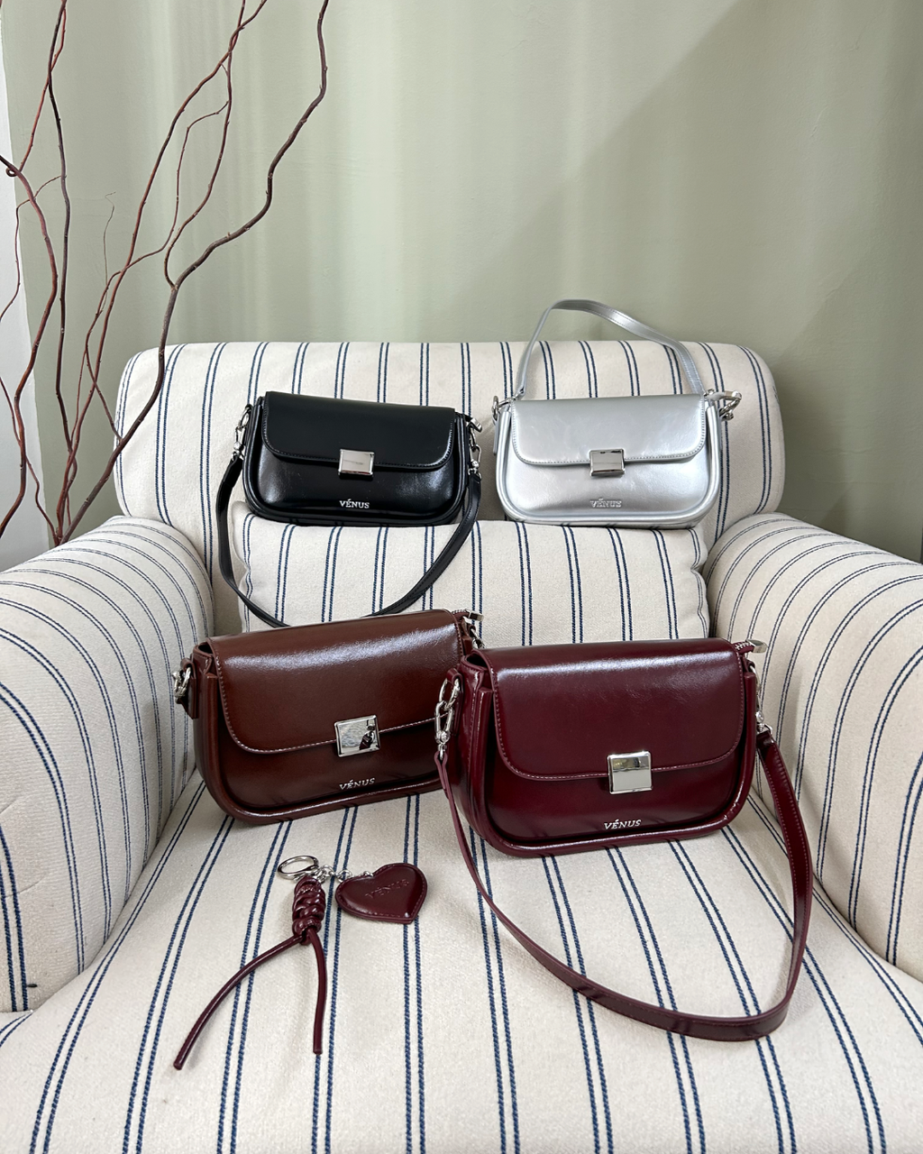 Harlow Crossbody Bag - Burgundy