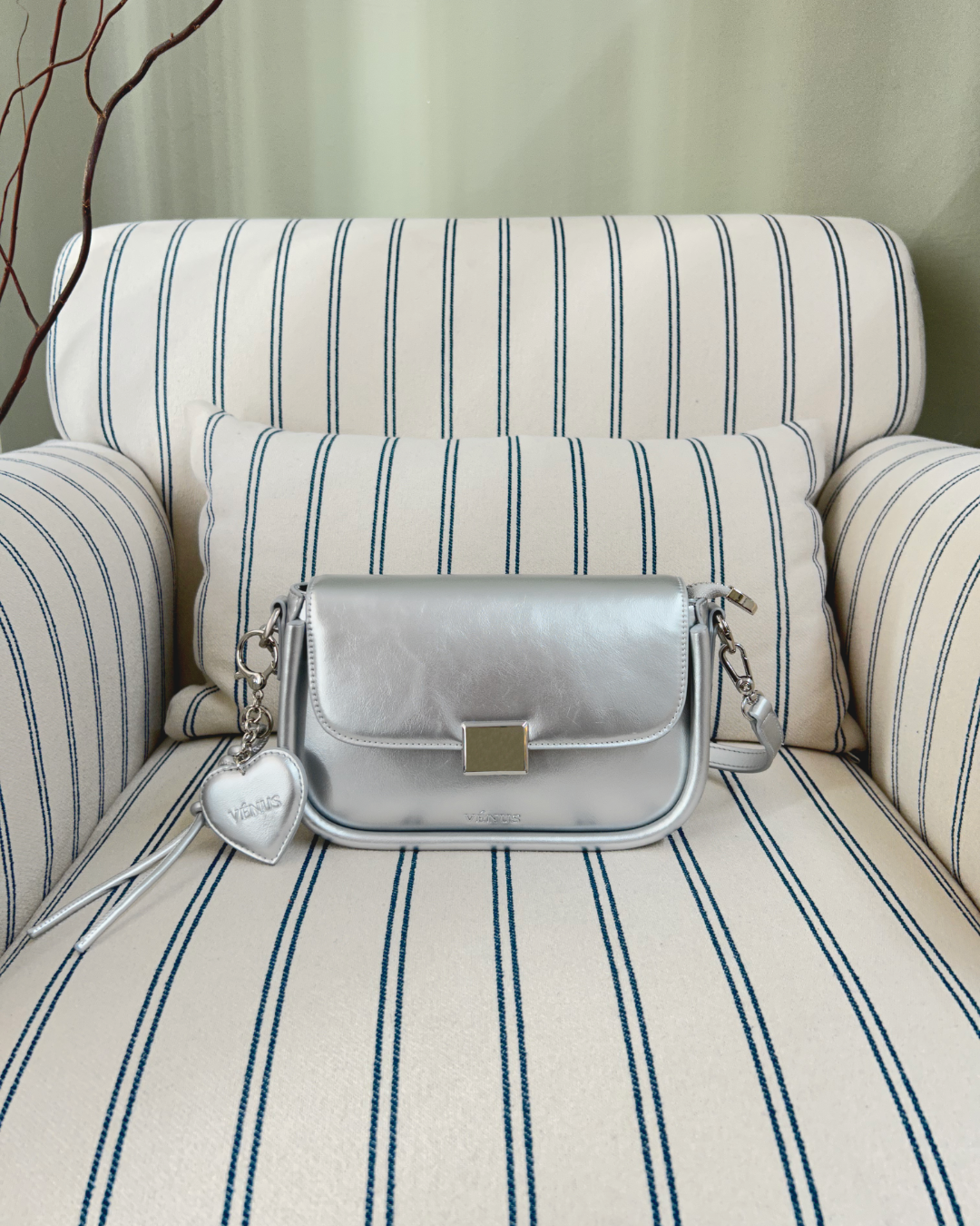 Harlow Crossbody Bag - Silver