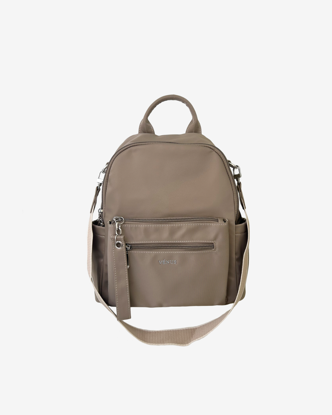 Lola Nylon Backpack - Stone