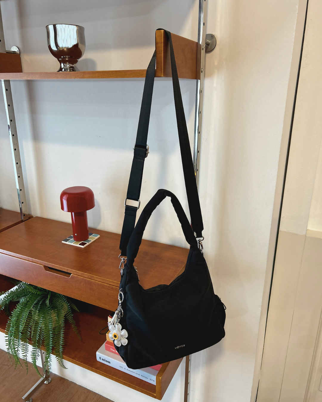 Poppy Shoulder Bag (Nylon) - Sand