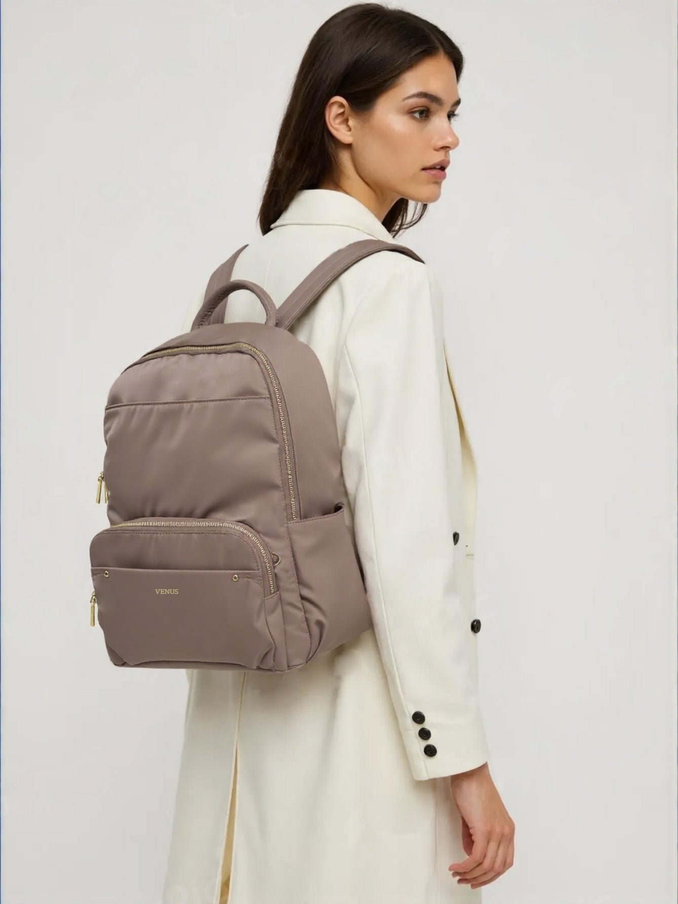 Nico Nylon Backpack - Sand