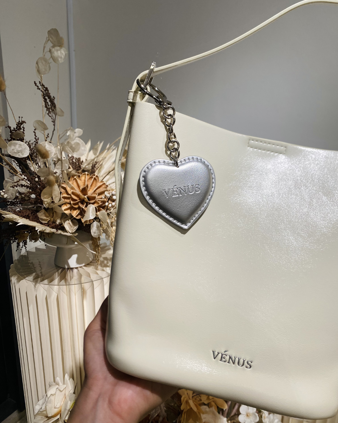 Lainey Bucket Bag - White