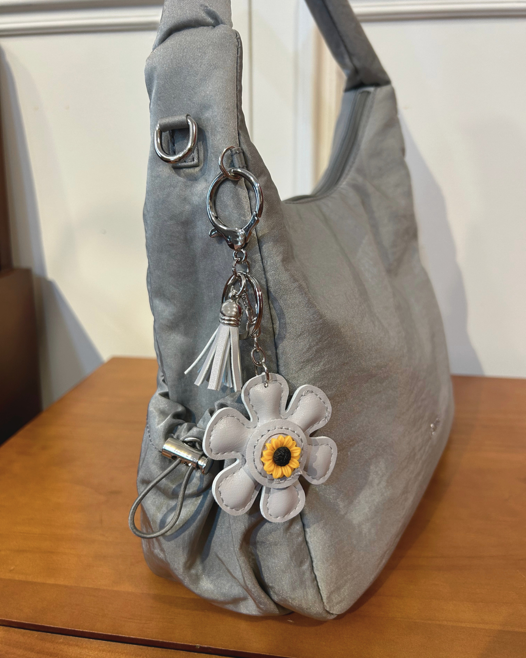 Poppy Shoulder Bag (Nylon) - Sand