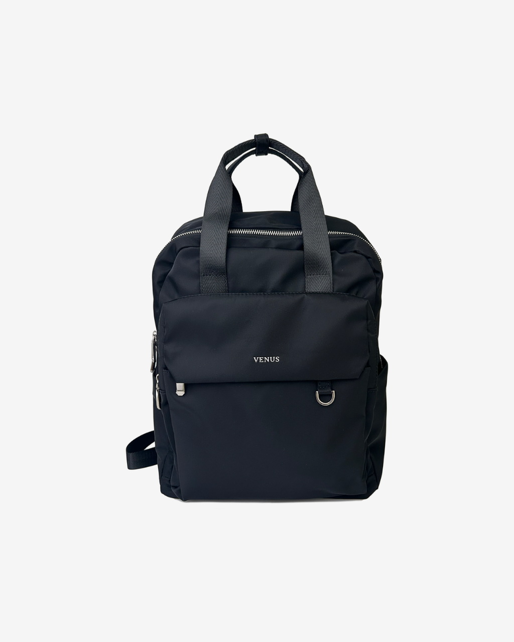 Skyler Nylon Backpack - Black