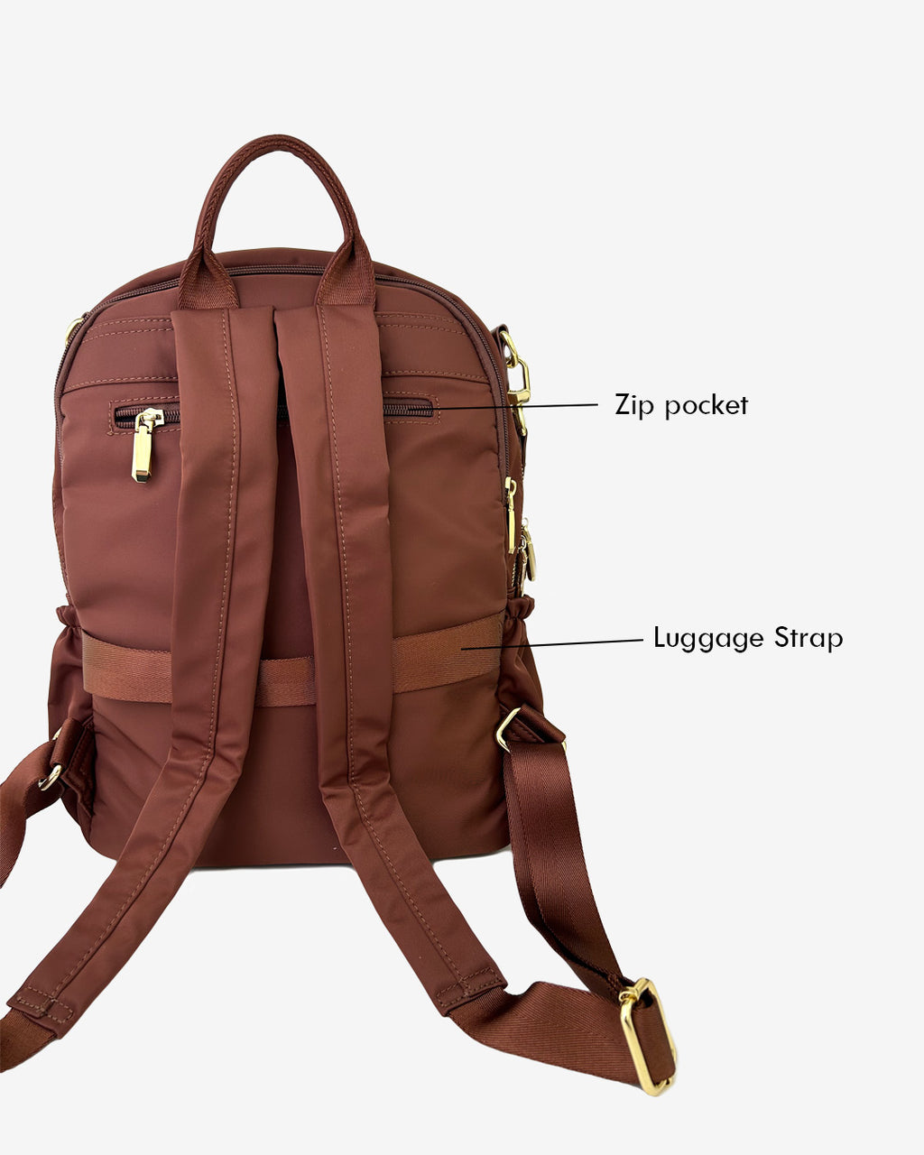 Luna Nylon Series (Backpack) - Blush Pink