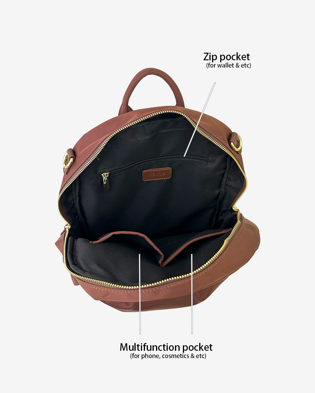 Luna Nylon Series (Backpack) - Blush Pink