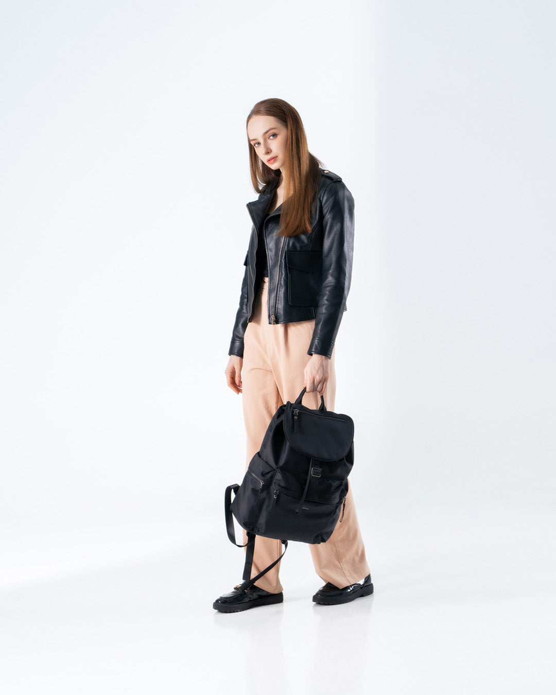 Sloanne Nylon Backpack - Stone