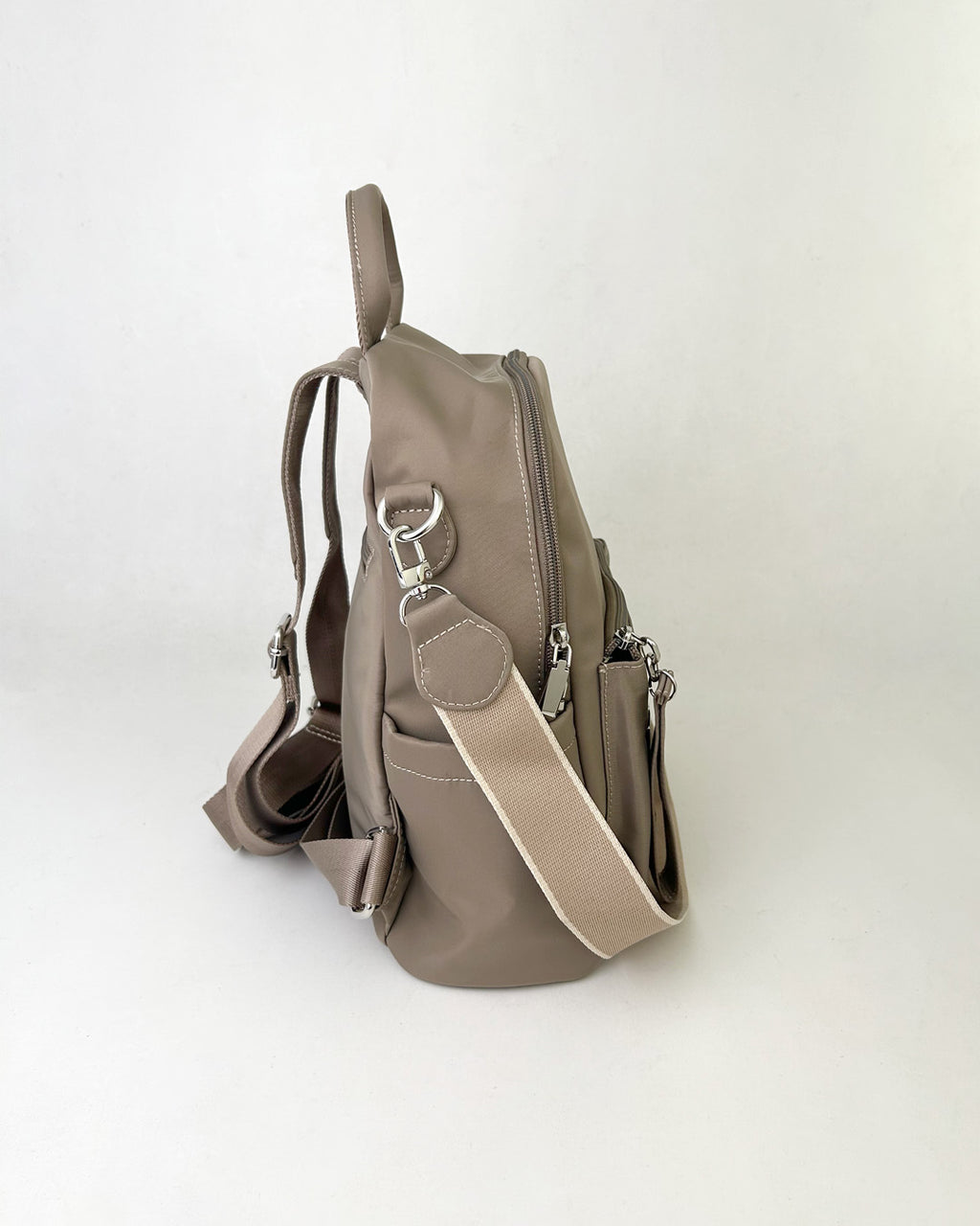Lola Nylon Backpack - Black